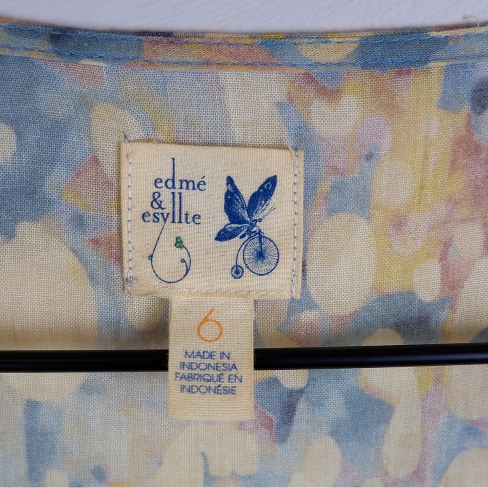 Edme & Esyllte Anthropologie Pastel Sleeveless Blouse | 6 - Picture 2 of 4